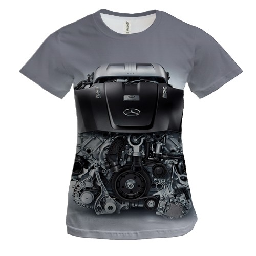 Женская 3D футболка AMG Inside