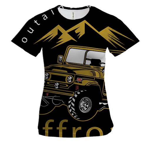 Жіноча 3D футболка offroad