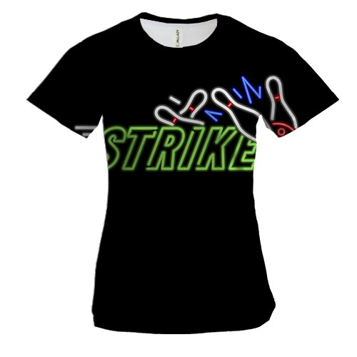 Женская 3D футболка Neon strike