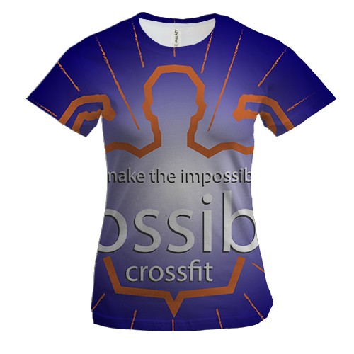 Женская 3D футболка CROSSFIT Possible