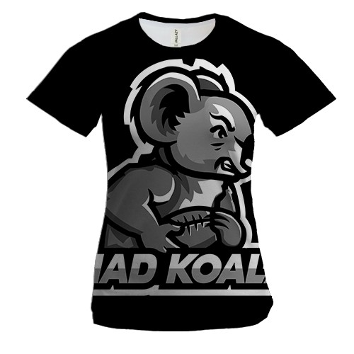 Женская 3D футболка Mad Koala