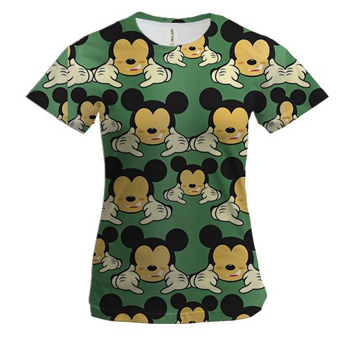 Жіноча 3D футболка з Міккі Мауса