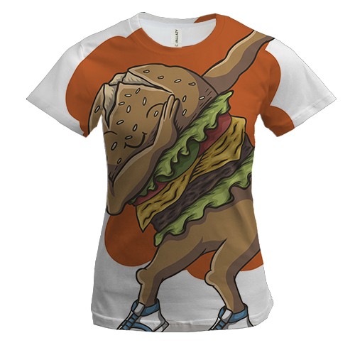 Жіноча 3D футболка Dab Burger
