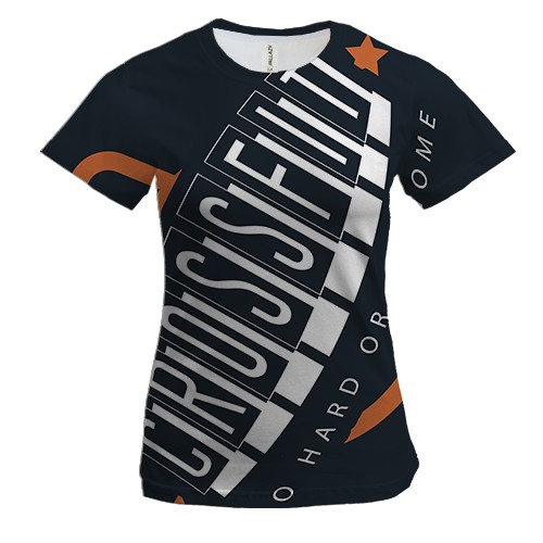 Женская 3D футболка Crossfit