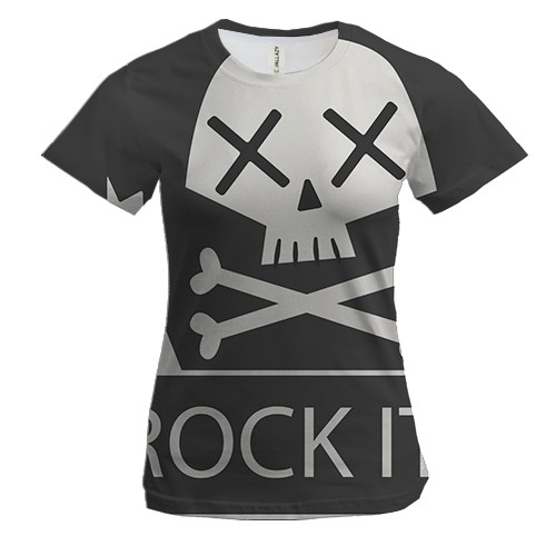 Женская 3D футболка Rock it