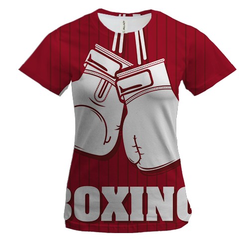 Жіноча 3D футболка White Boxing
