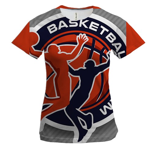 Жіноча 3D футболка Basketball team