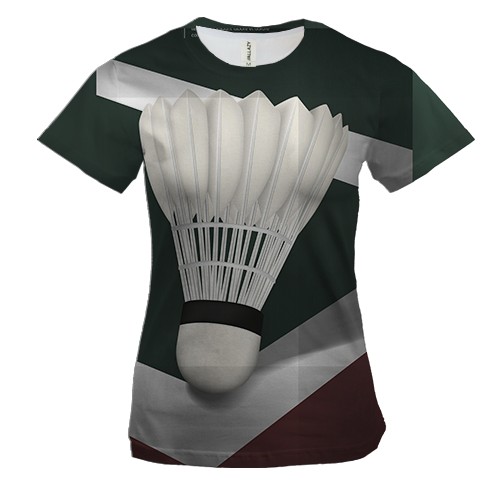 Жіноча 3D футболка с теннисным воланчиком