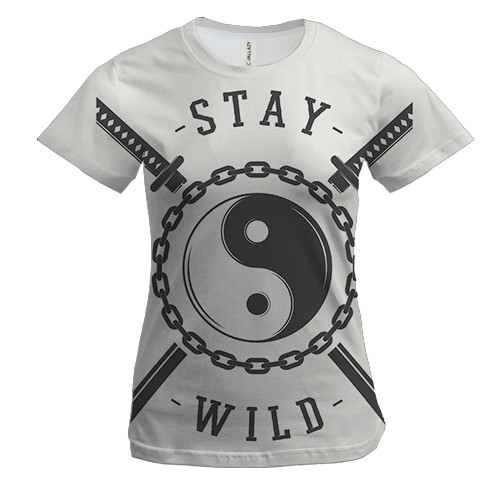 Жіноча 3D футболка Stay Wild