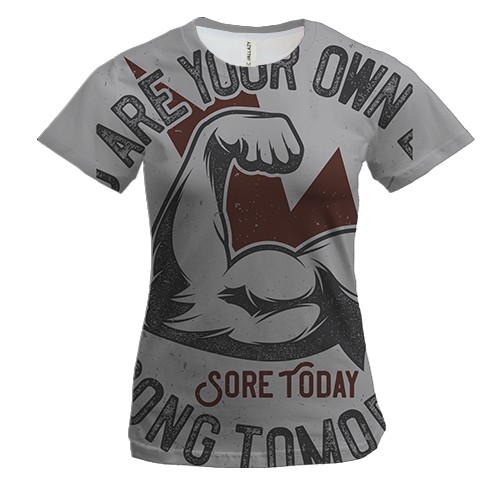 Женская 3D футболка Sore Today