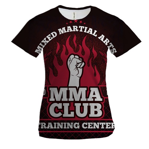 Жіноча 3D футболка MMA club
