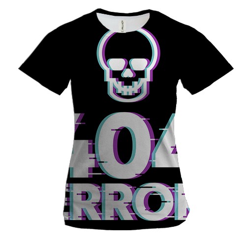 Жіноча 3D футболка 404 error