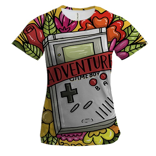 Жіноча 3D футболка Game boy