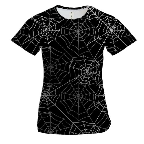 Женская 3D футболка с паутиной