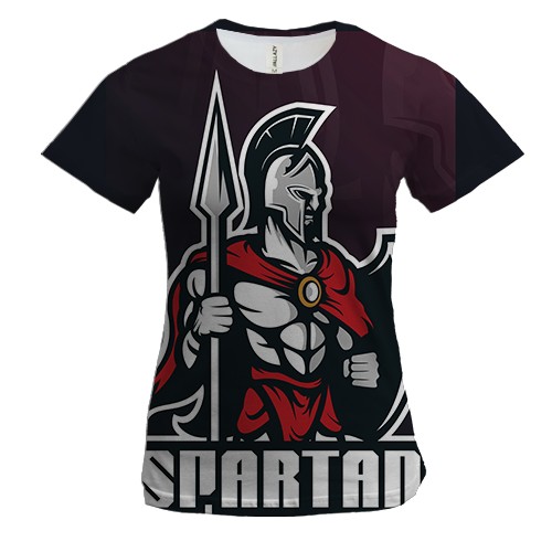 Женская 3D футболка Spartan