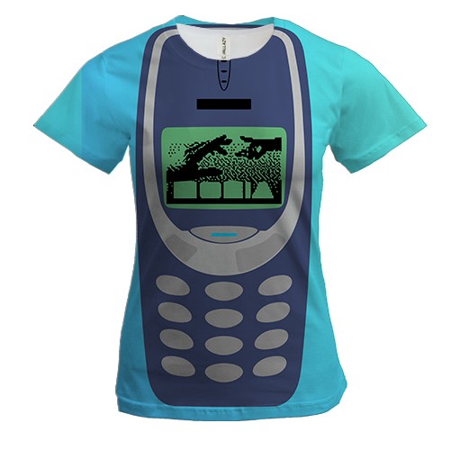 Женская 3D футболка с Nokia 6233