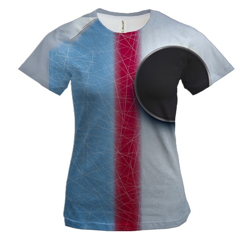 Женская 3D футболка Hockey Championship