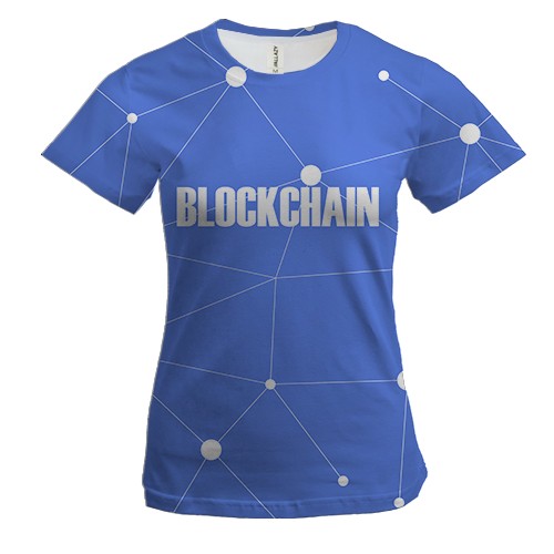 Жіноча 3D футболка Blockchain