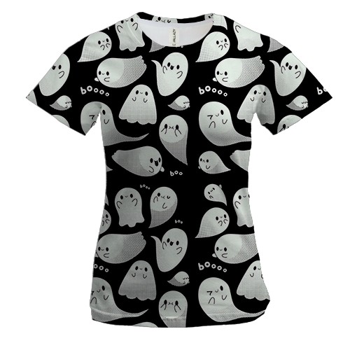 Жіноча 3D футболка привидами
