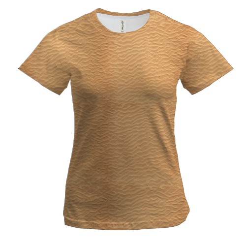 Жіноча 3D футболка з піщаною поверхнею