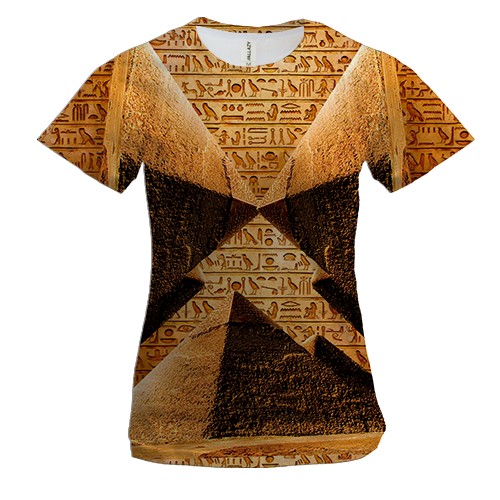 Женская 3D футболка с Египетскими пирамидами