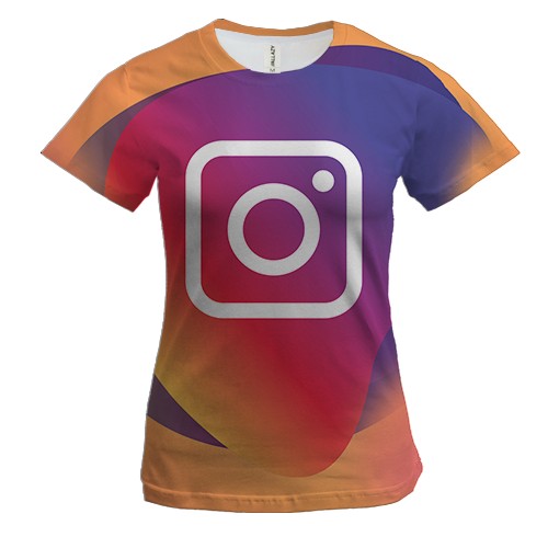 Жіноча 3D футболка з Instagram