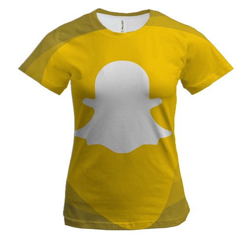 Женская 3D футболка с Snapchat