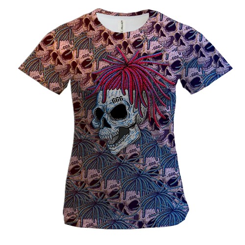 Женская 3D футболка с Моргенштерном