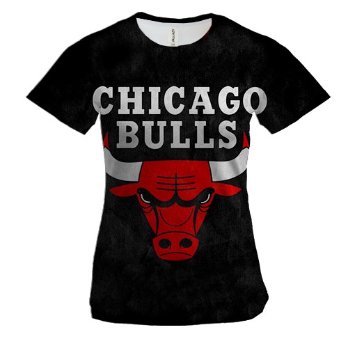 Жіноча 3D футболка chicago bulls