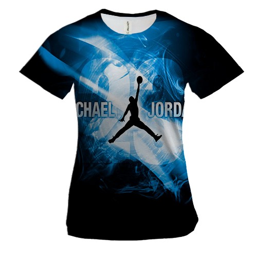Женская 3D футболка Michael Jordan