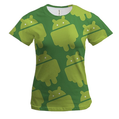 Жіноча 3D футболка з андроидами