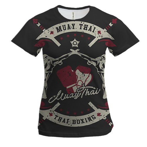Женская 3D футболка Muay Thai