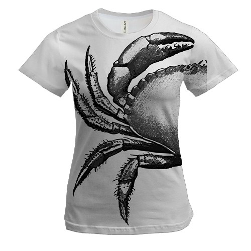 Жіноча 3D футболка з крабом