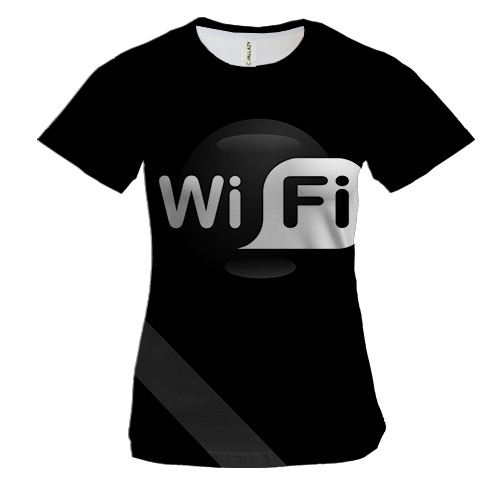 Жіноча 3D футболка WI-FI
