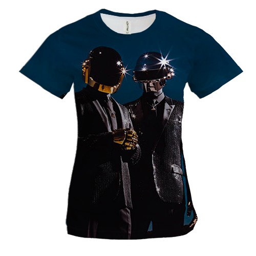 Женская 3D футболка Daft Punk (2)