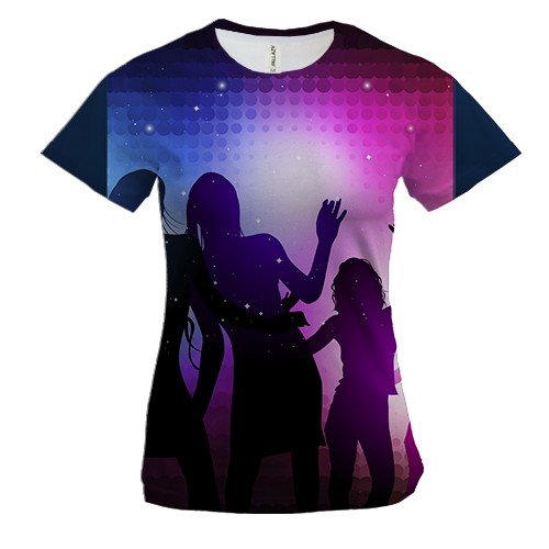 Женская 3D футболка Club Dance