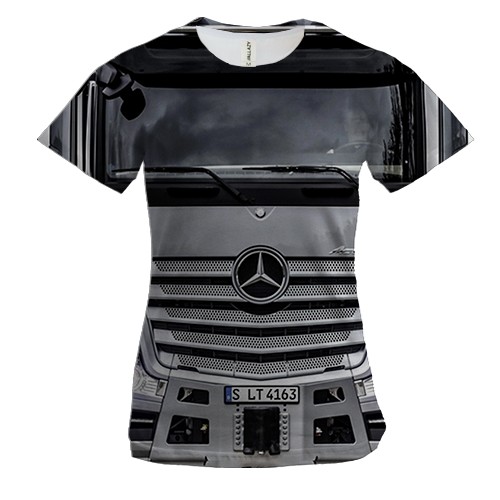 Жіноча 3D футболка mercedes actros