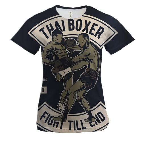Жіноча 3D футболка Thai Boxer