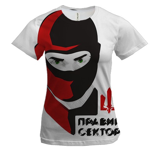 Жіноча 3D футболка Правий сектор арт