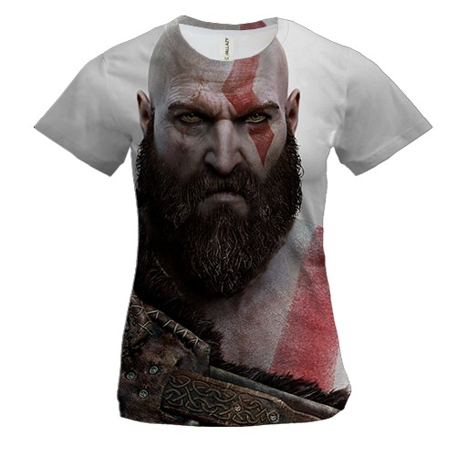 Жіноча 3D футболка Kratos - God of War3