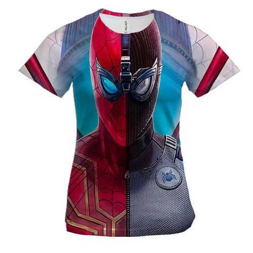 Жіноча 3D футболка З людиною-павуком в різних костюмах