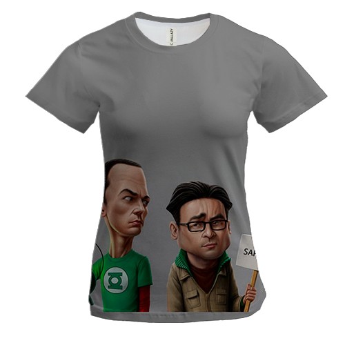 Жіноча 3D футболка Теорія Великого Вибуху (Сарказм)