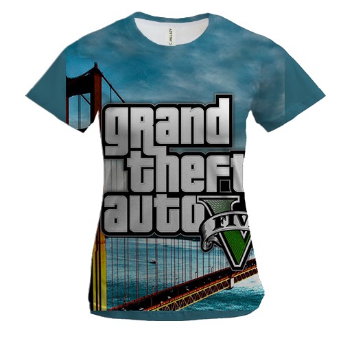 Жіноча 3D футболка GTA - V