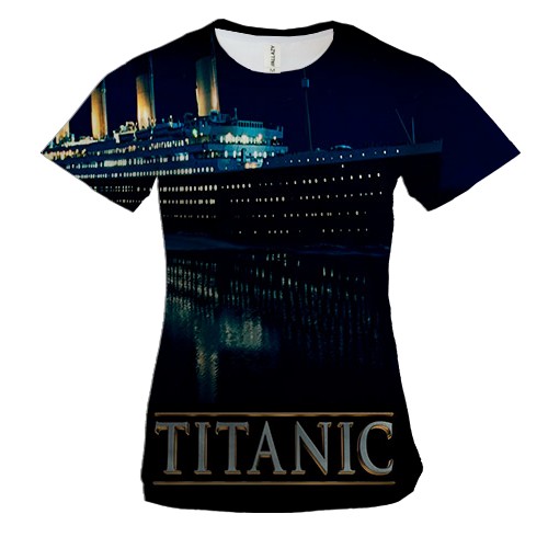 Жіноча 3D футболка з Титаніком