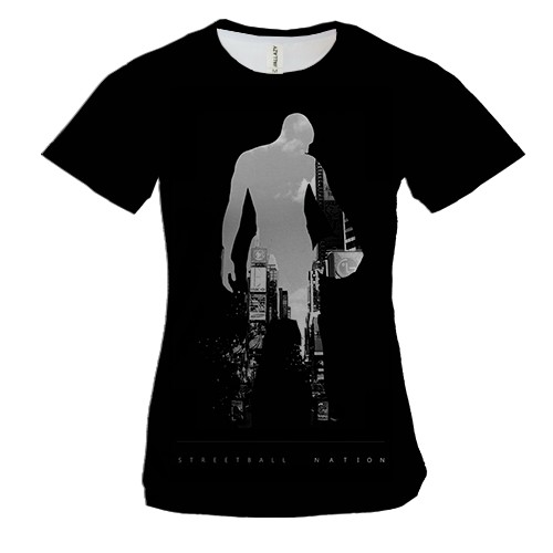 Женская 3D футболка Streetball Nation
