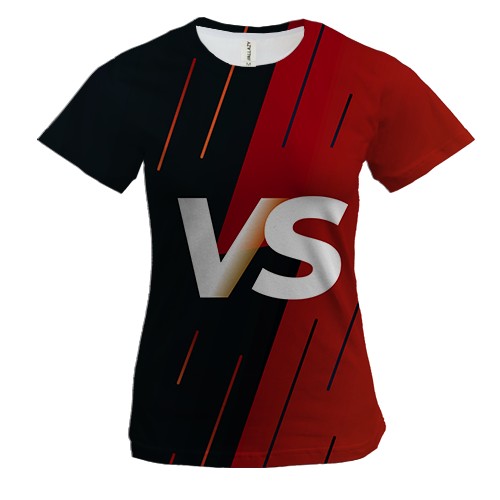 Женская 3D футболка VS