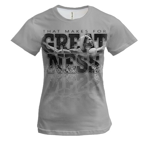 Женская 3D футболка Сделано для величайшего