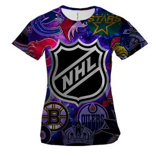 Жіноча 3D футболка NHL