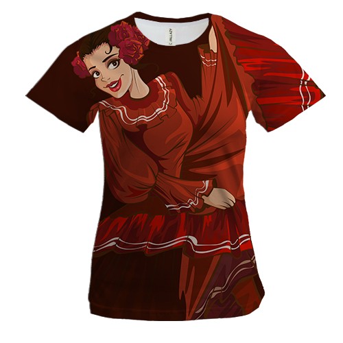 Жіноча 3D футболка з циганкою