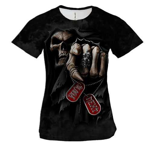 Женская 3D футболка Ты следующий